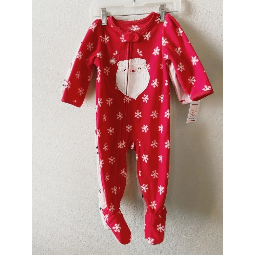Carter’s Christmas Long Sleeve Footed size 12 m